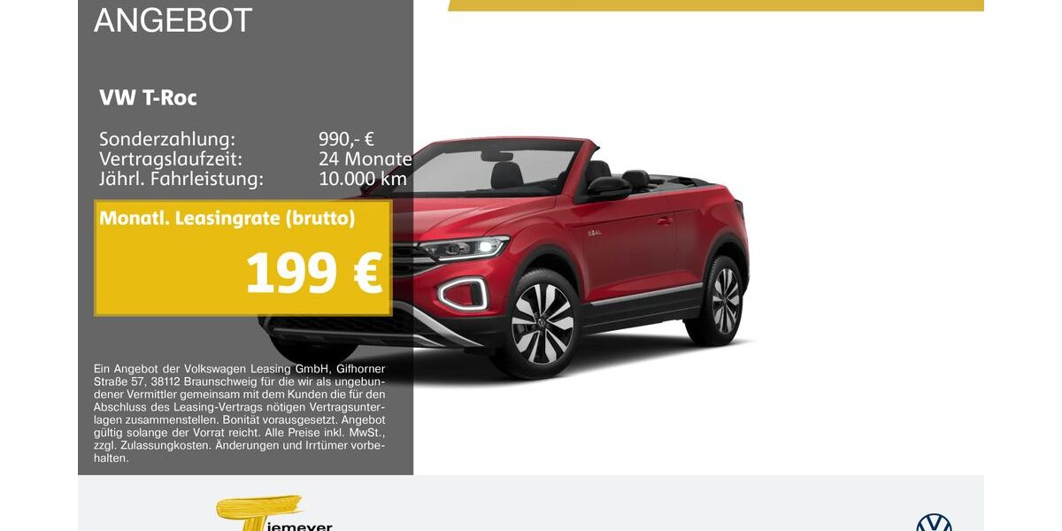 VW T-Roc 24.610 km 24.910 &euro; Recklinghausen 45663
