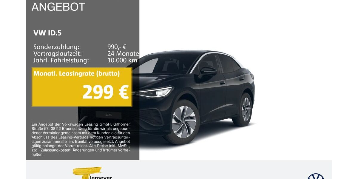 VW ID.5 6.527 km 31.630 &euro; Bochum 44892