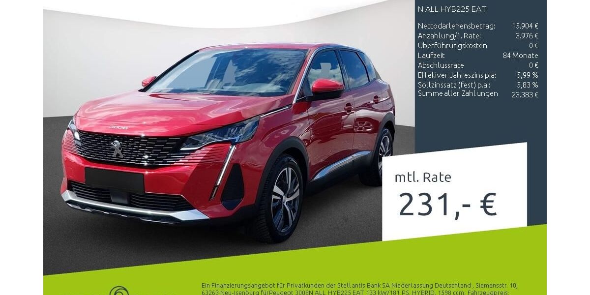 Peugeot 3008 39.542 km 19.977 &euro; Dülmen 48249