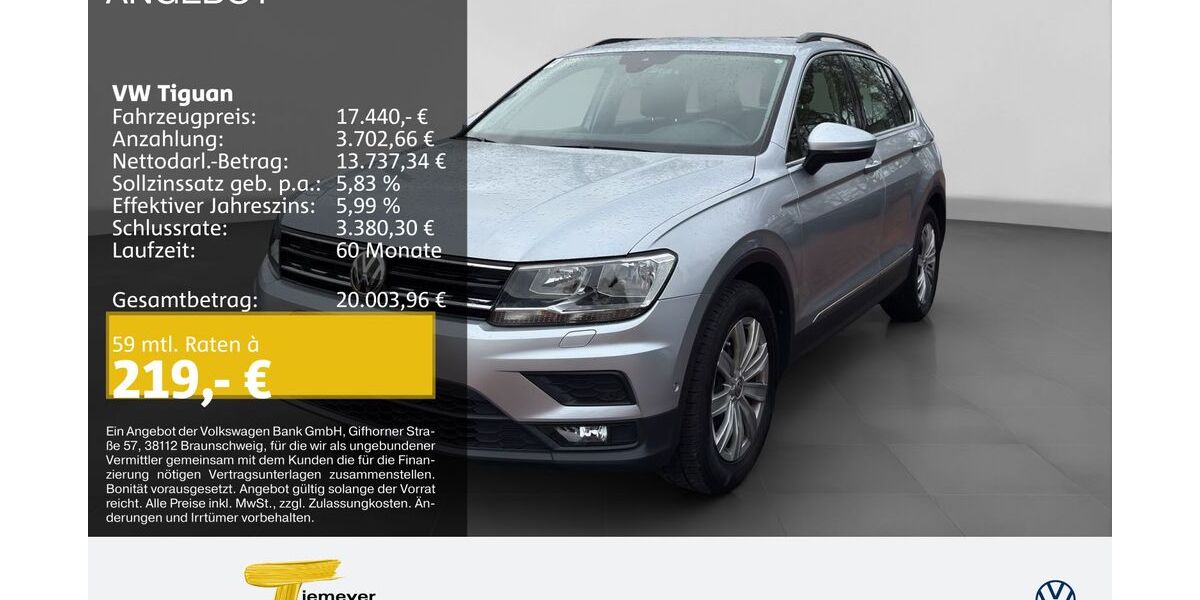 VW Tiguan 114.473 km 17.440 &euro; Recklinghausen 45663