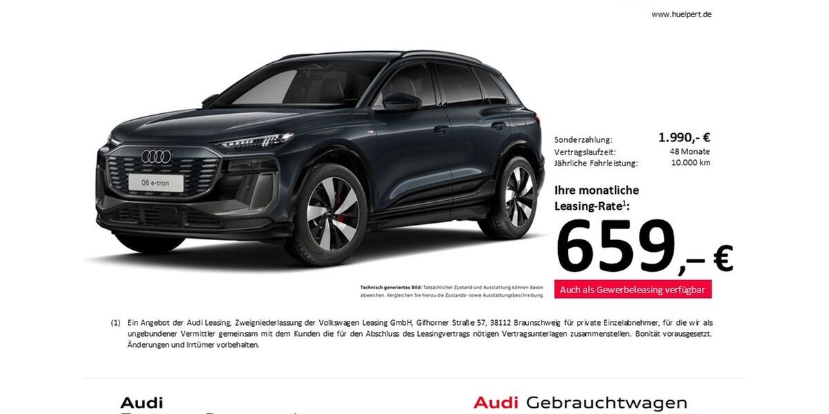 Audi Q6 e-tron 11.358 km 66.788 &euro; Dortmund 44143
