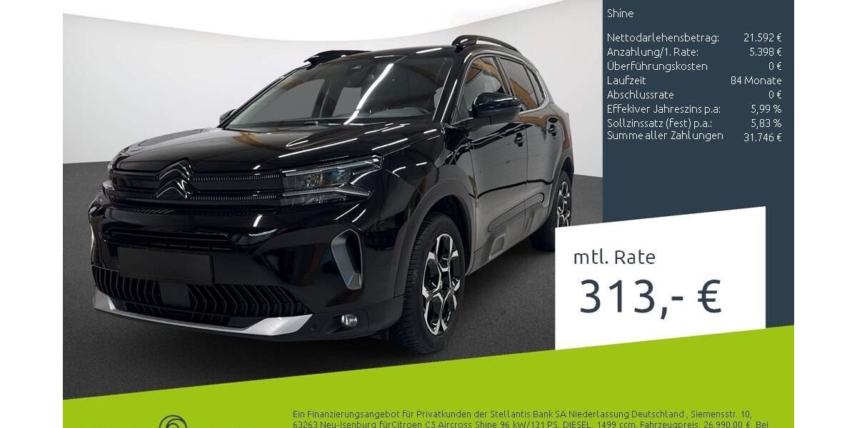 Citroen C5 Aircross 38.200 km 26.990 &euro; Dülmen 48249
