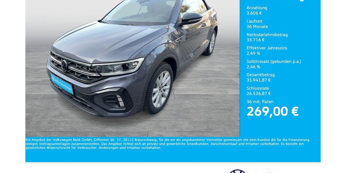 VW T-Roc 3.122 km 36.677 &euro; Dortmund 44141