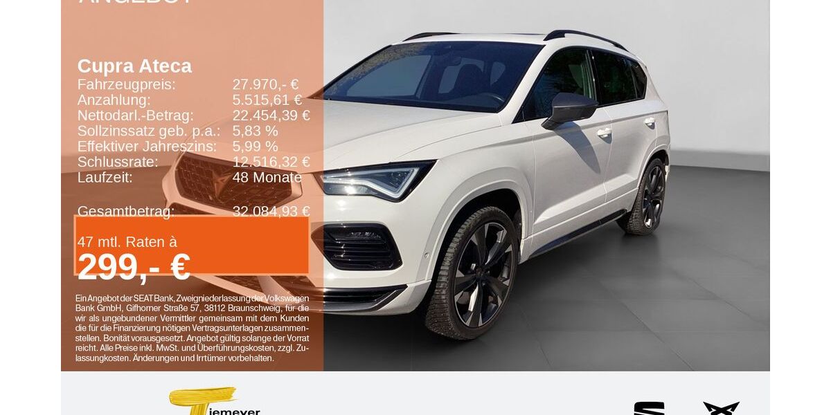 Cupra Ateca 62.056 km 27.390 &euro; Gelsenkirchen OT Beckhausen 45899