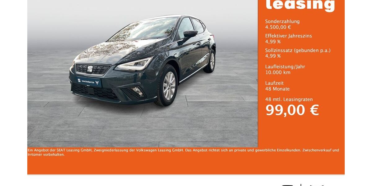 Seat Ibiza 1.990 km 21.444 &euro; Dortmund 44269