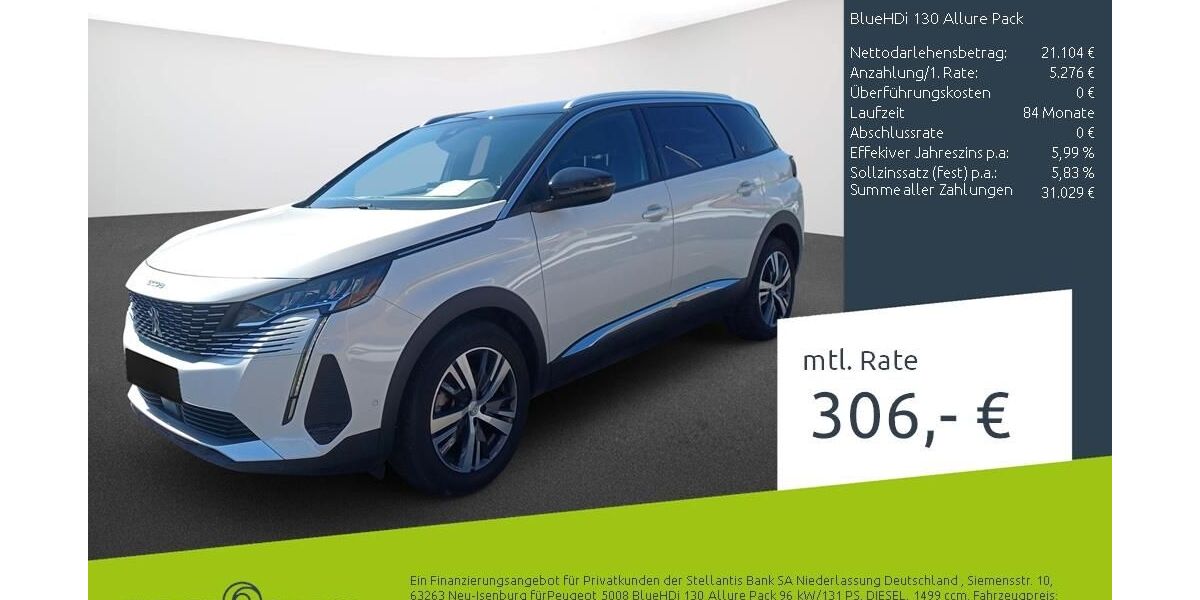 Peugeot 5008 32.338 km 25.770 &euro; Dülmen 48249