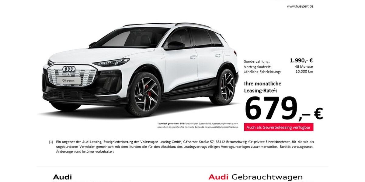 Audi Q6 e-tron 5.776 km 67.411 &euro; Dortmund 44143