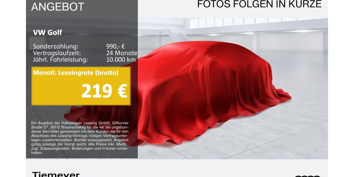 VW Golf 9.587 km 28.900 &euro; Bochum 44809