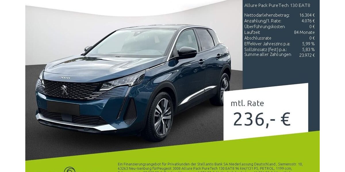 Peugeot 3008 41.024 km 18.440 &euro; Dülmen 48249