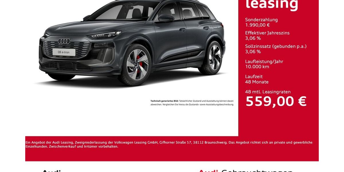 Audi Q6 e-tron 4.905 km 61.444 &euro; Dortmund 44143