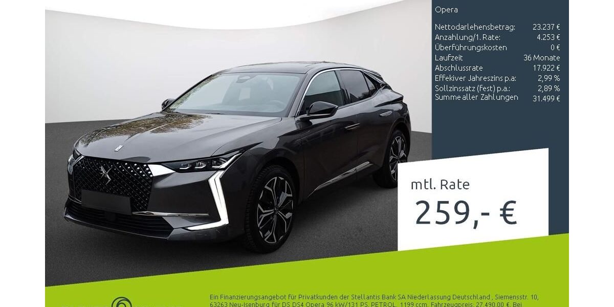 DS Automobiles DS4 19.218 km 23.380 &euro; Dortmund 44263