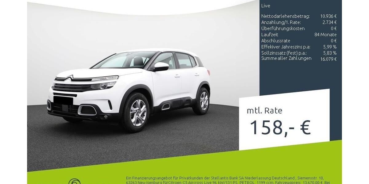 Citroen C5 Aircross 23.810 km 13.670 &euro; Dülmen 48249