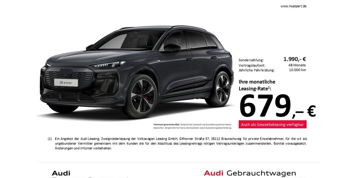 Audi Q6 e-tron 16.797 km 66.788 &euro; Dortmund 44143