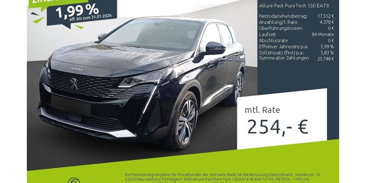 Peugeot 3008 16.241 km 20.480 &euro; Dülmen 48249