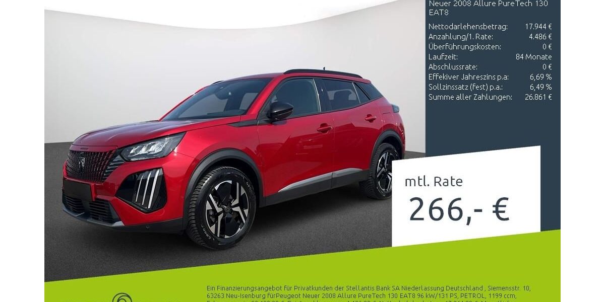 Peugeot 2008 30.554 km 22.430 &euro; Dülmen 48249