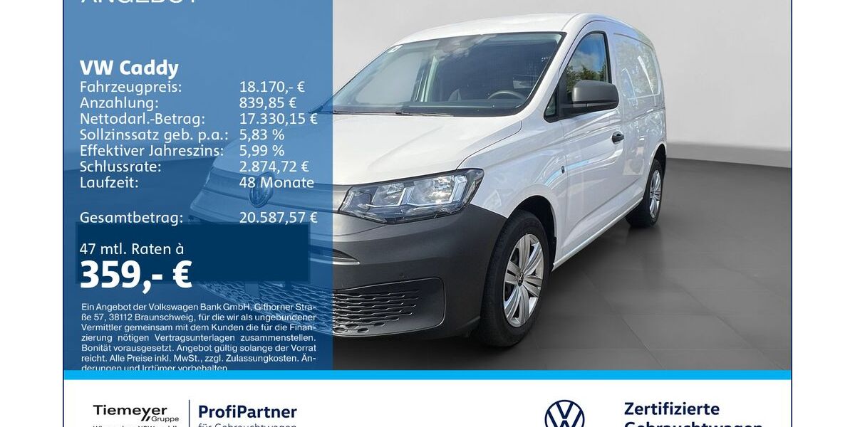 VW Caddy 62.635 km 18.170 &euro; Recklinghausen 45663