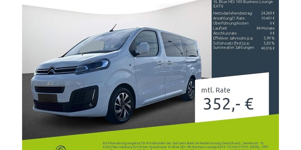 Citroen SpaceTourer 59.993 km 33.760 &euro; Dülmen 48249
