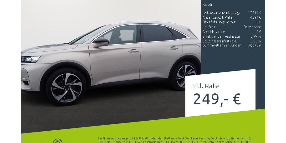 DS Automobiles DS7 (Crossback) 91.510 km 19.777 &euro; Dülmen 48249