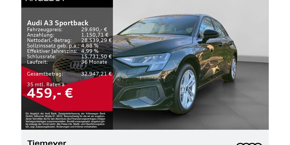 Audi A3 3.999 km 26.480 &euro; Bochum 44892