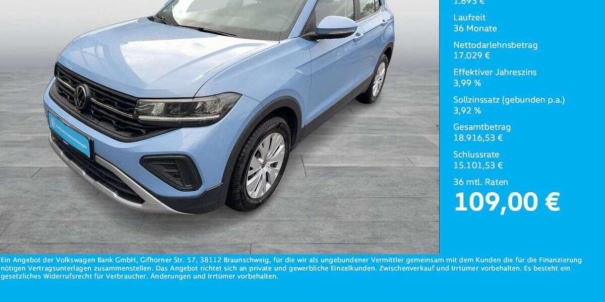 VW T-Cross 11.384 km 18.922 &euro; Dortmund 44141