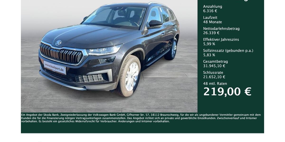 Skoda Kodiaq 48.019 km 32.281 &euro; Dortmund 44309