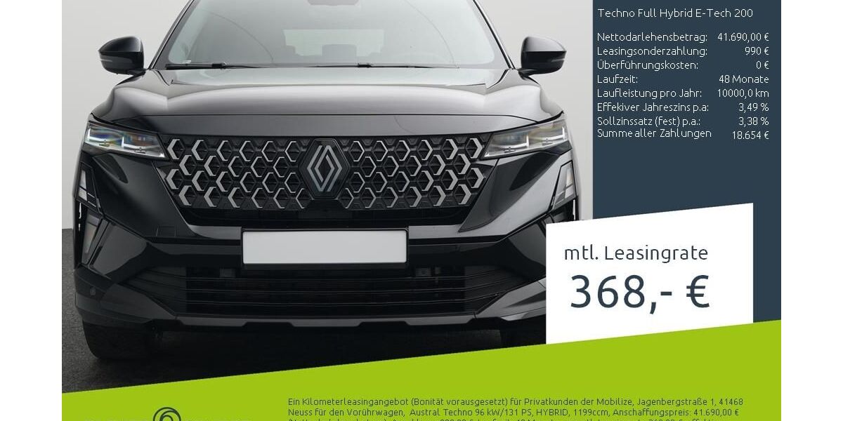 Renault Austral 15.127 km 32.880 &euro; Dülmen 48249