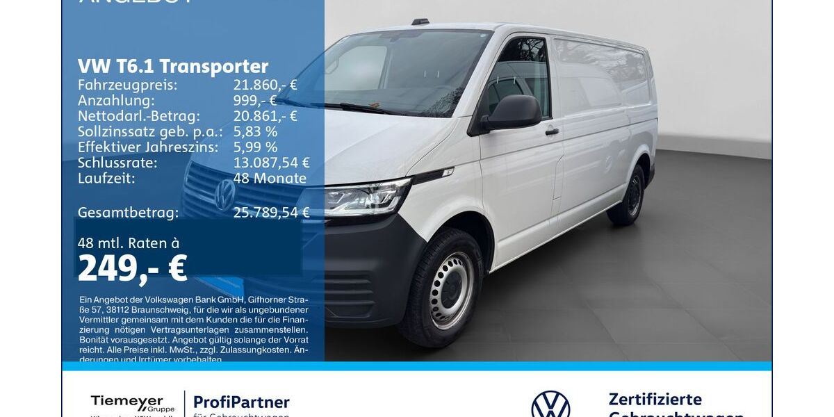 VW T6 Transporter 101.826 km 20.620 &euro; Recklinghausen 45663