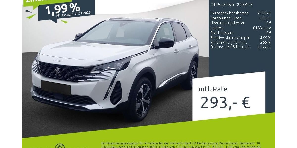 Peugeot 3008 24.262 km 23.970 &euro; Dülmen 48249
