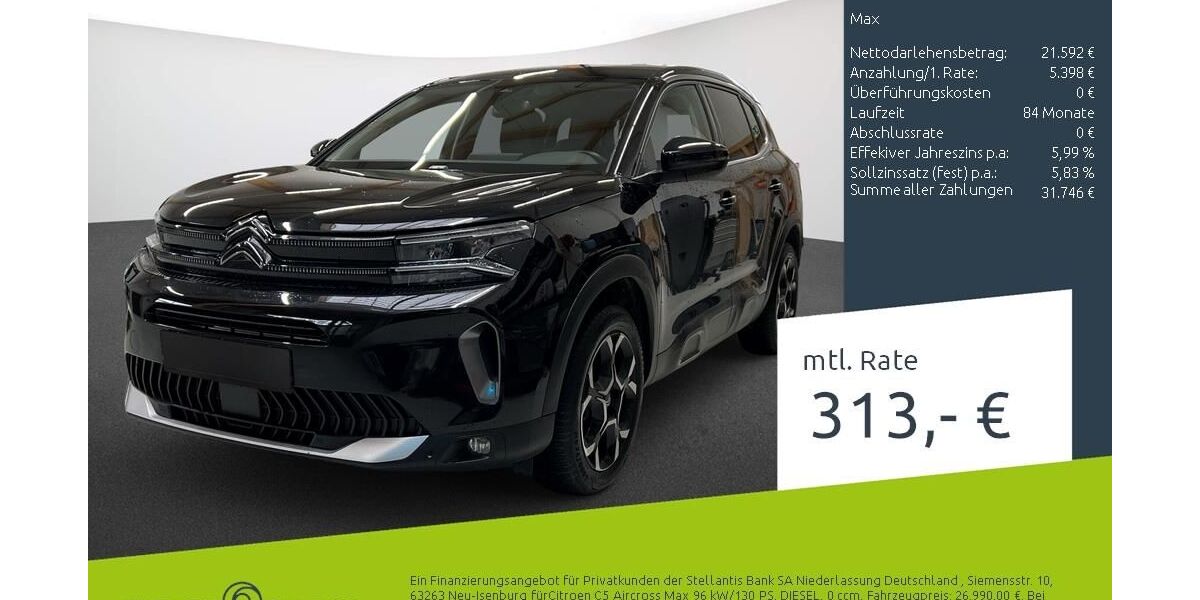 Citroen C5 Aircross 32.660 km 26.990 &euro; Dülmen 48249