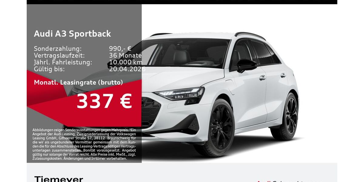 Audi A3 13.419 km 40.970 &euro; Dorsten 46284