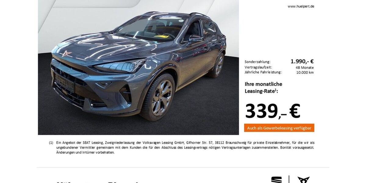 Cupra Formentor 15.085 km 36.694 &euro; Dortmund 44269