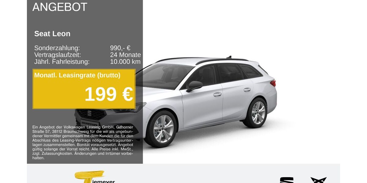 Seat Leon 17.857 km 28.880 &euro; Bochum 44809