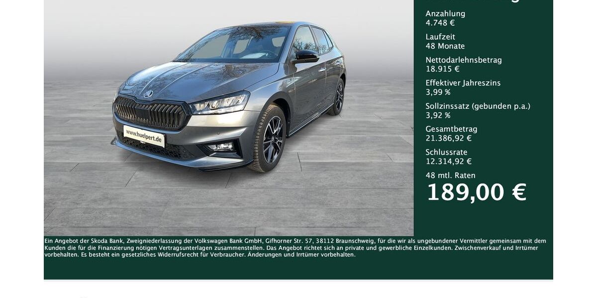 Skoda Fabia 17.146 km 23.438 &euro; Dortmund 44269