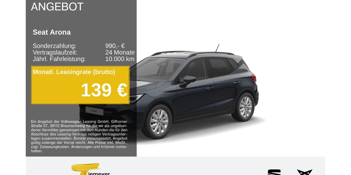 Seat Arona 14.354 km 22.310 &euro; Recklinghausen 45663