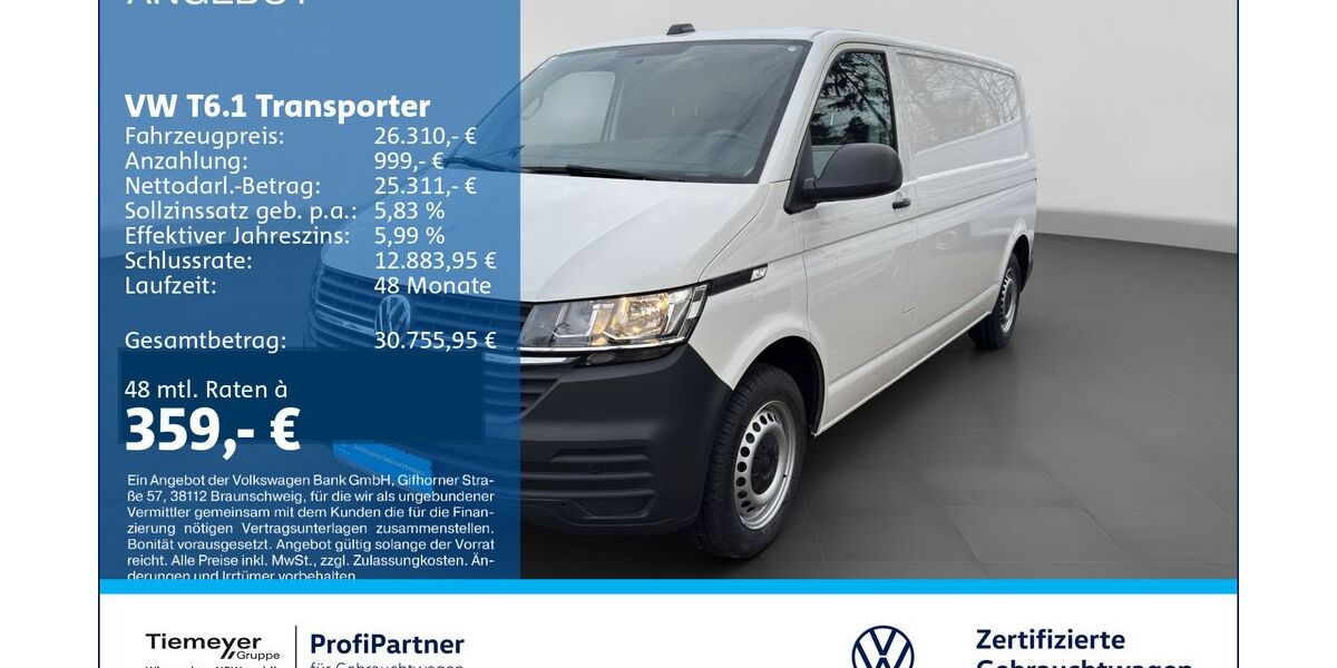 VW T6 Transporter 102.794 km 25.420 &euro; Recklinghausen 45663