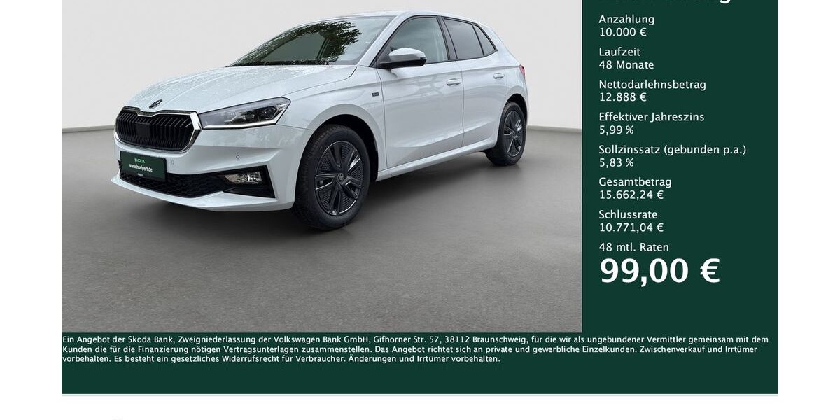 Skoda Fabia 2.863 km 22.888 &euro; Dortmund 44269