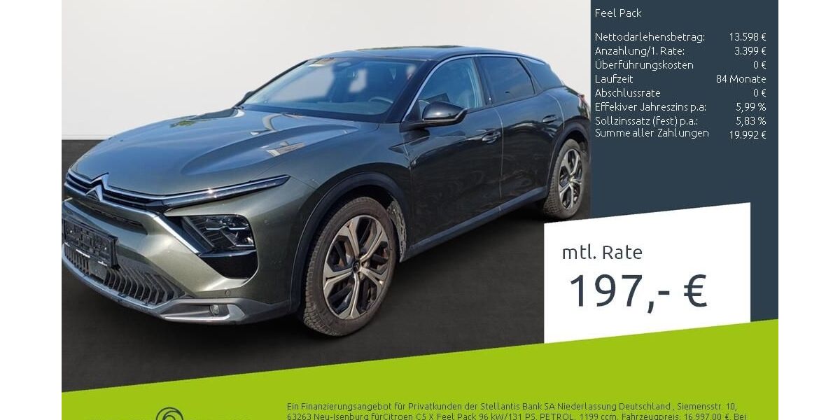 Citroen C5 X 35.678 km 16.997 &euro; Dortmund 44263