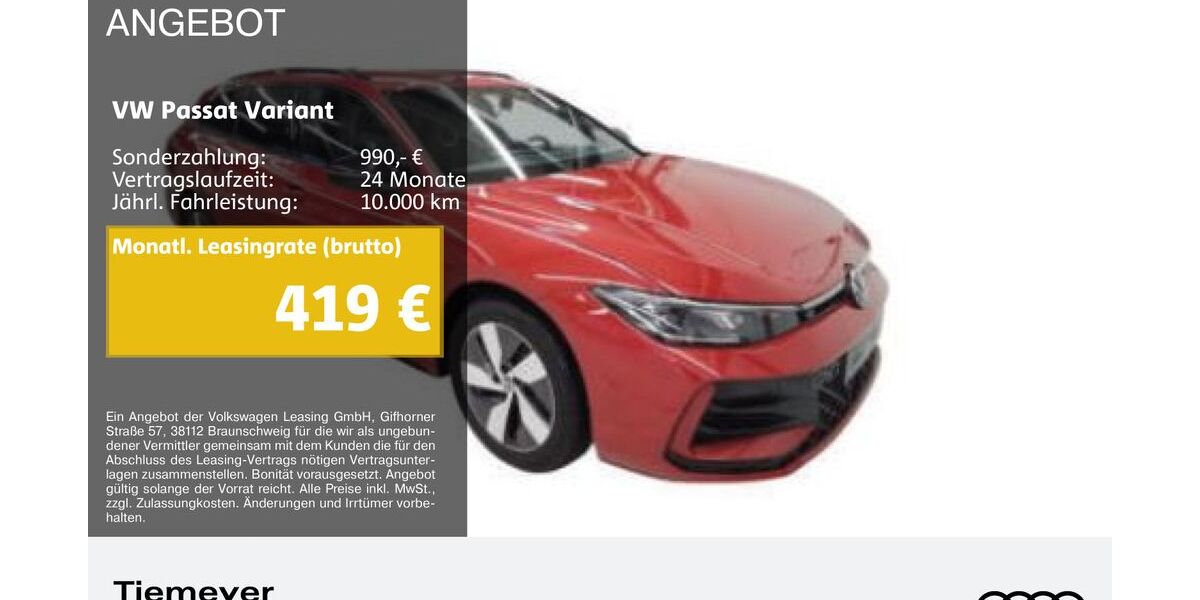 VW Passat Variant 40.108 km 39.420 &euro; Bochum 44809