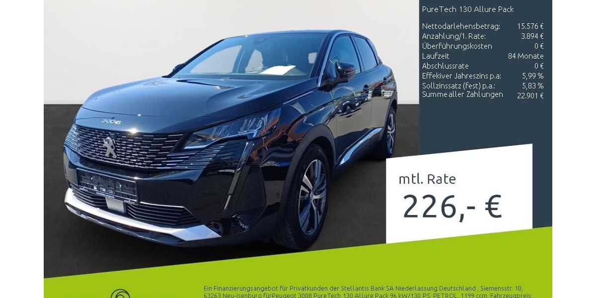 Peugeot 3008 23.924 km 19.280 &euro; Dülmen 48249