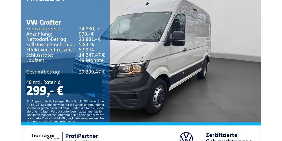 VW Crafter 30.430 km 23.910 &euro; Recklinghausen 45663