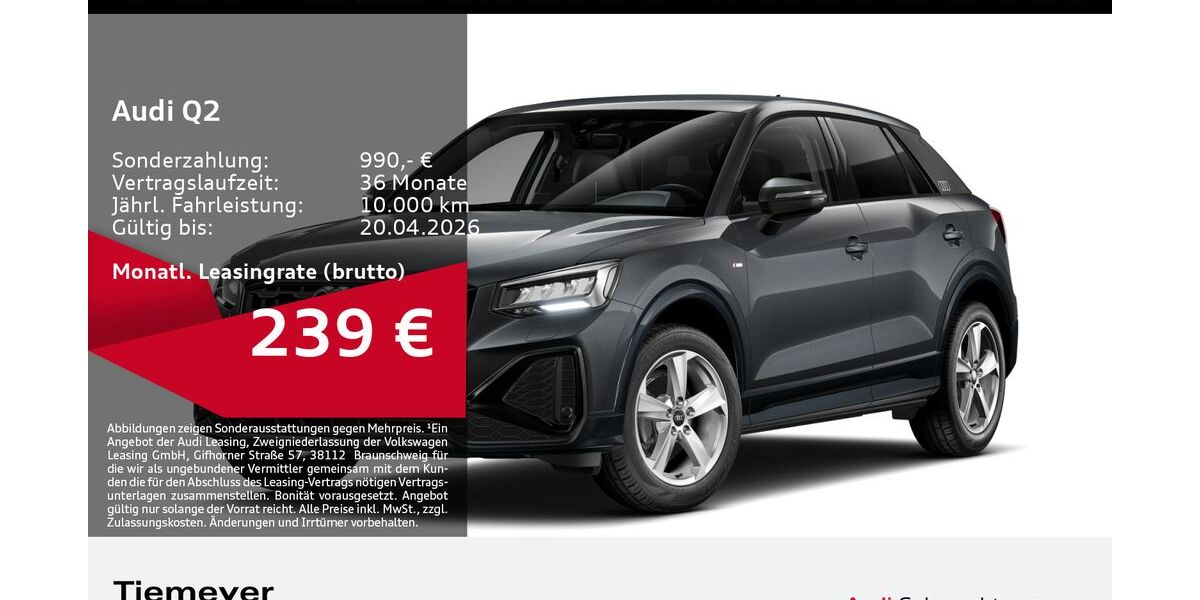 Audi Q2 4.095 km 28.930 &euro; Bochum 44809
