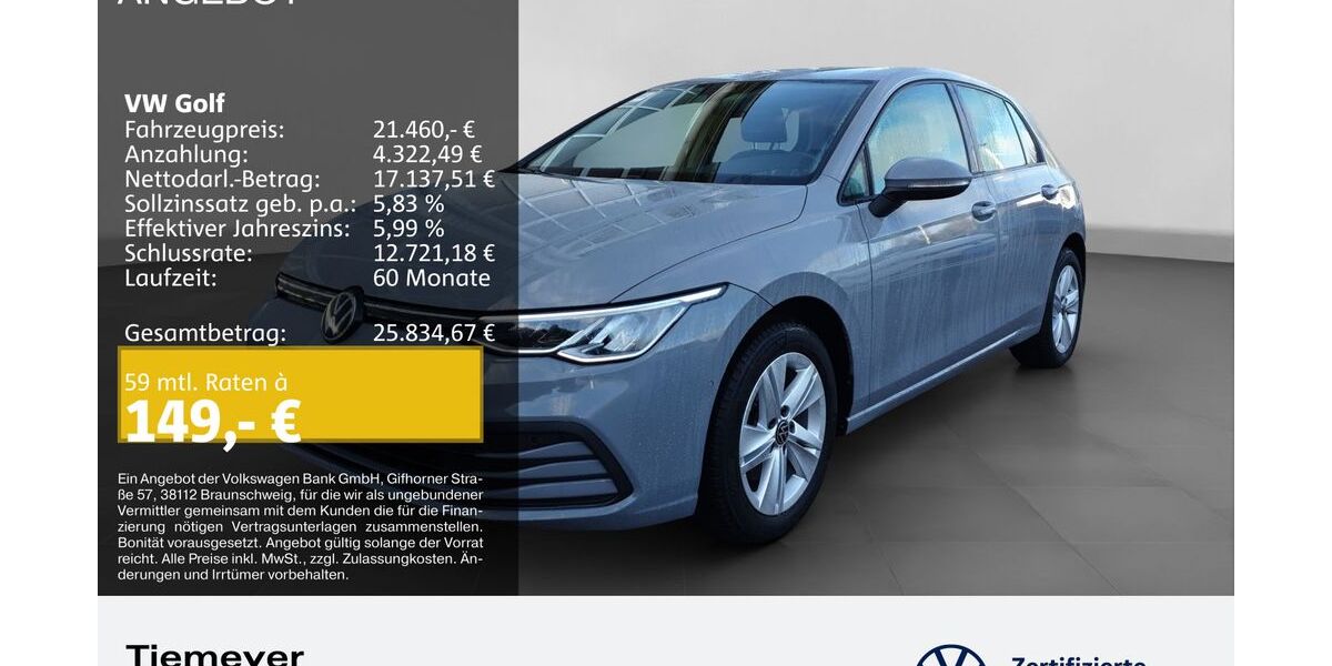 VW Golf 34.857 km 20.780 &euro; Bochum 44892