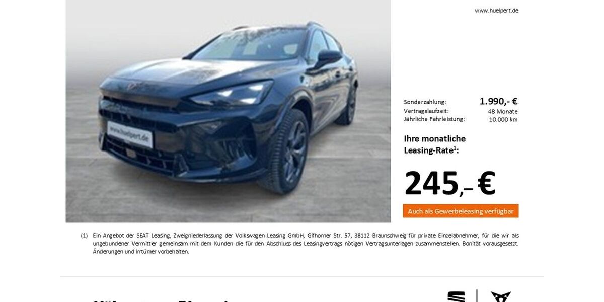 Cupra Formentor 14.266 km 32.934 &euro; Dortmund 44269