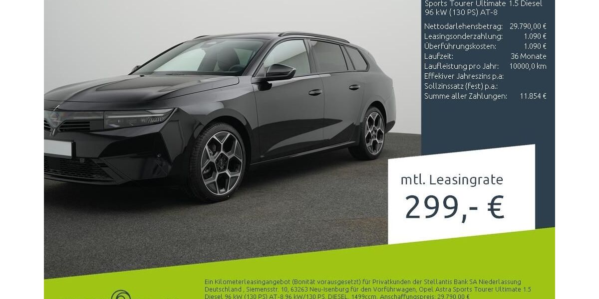 Opel Astra 1.500 km 29.790 &euro; Dülmen 48249