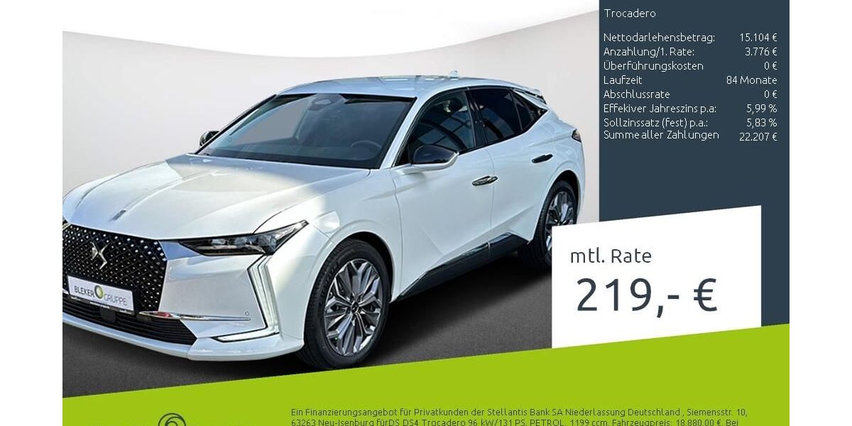 DS Automobiles DS4 9.653 km 16.996 &euro; Dülmen 48249