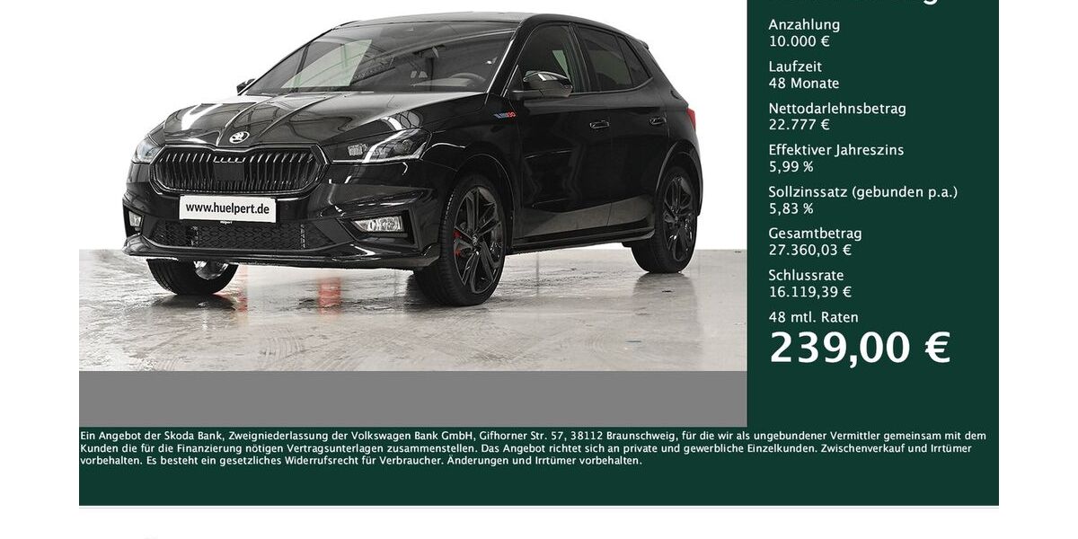 Skoda Fabia 2.187 km 32.777 &euro; Dortmund 44269