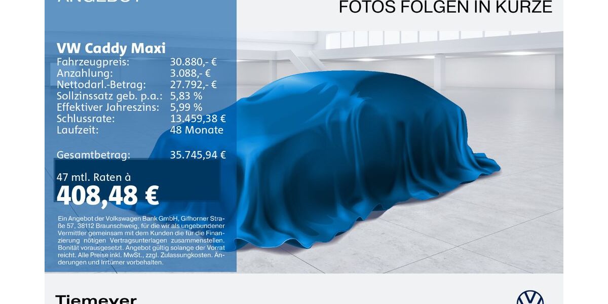 VW Caddy 52.603 km 30.880 &euro; Recklinghausen 45663